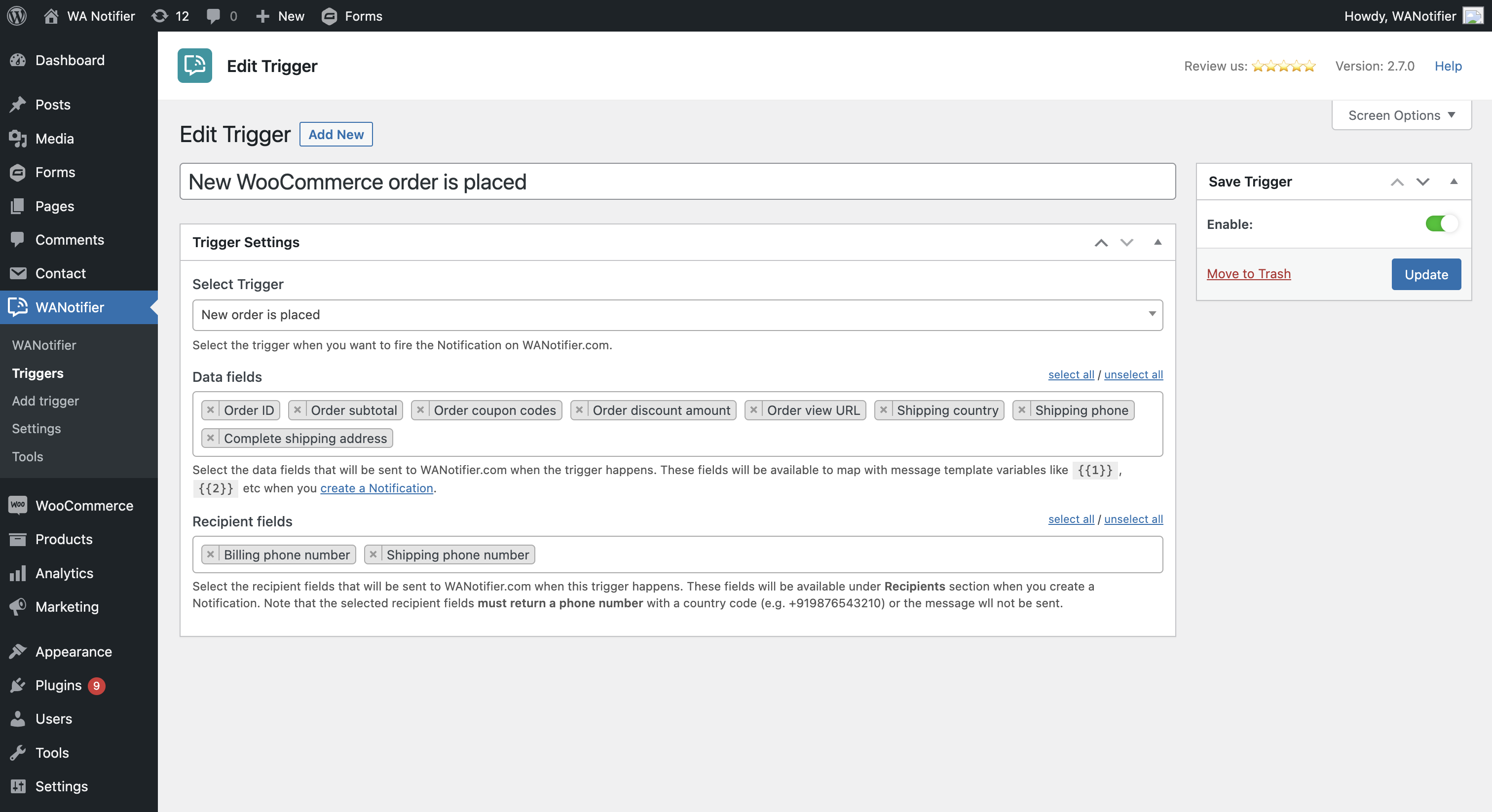 Send Notifications from Woocommerce, Form Plugins and More!