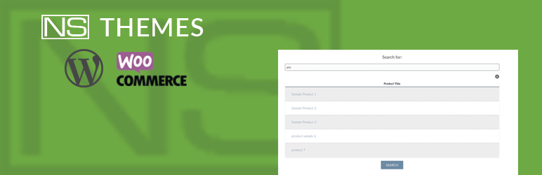 NS Ajax Products Search