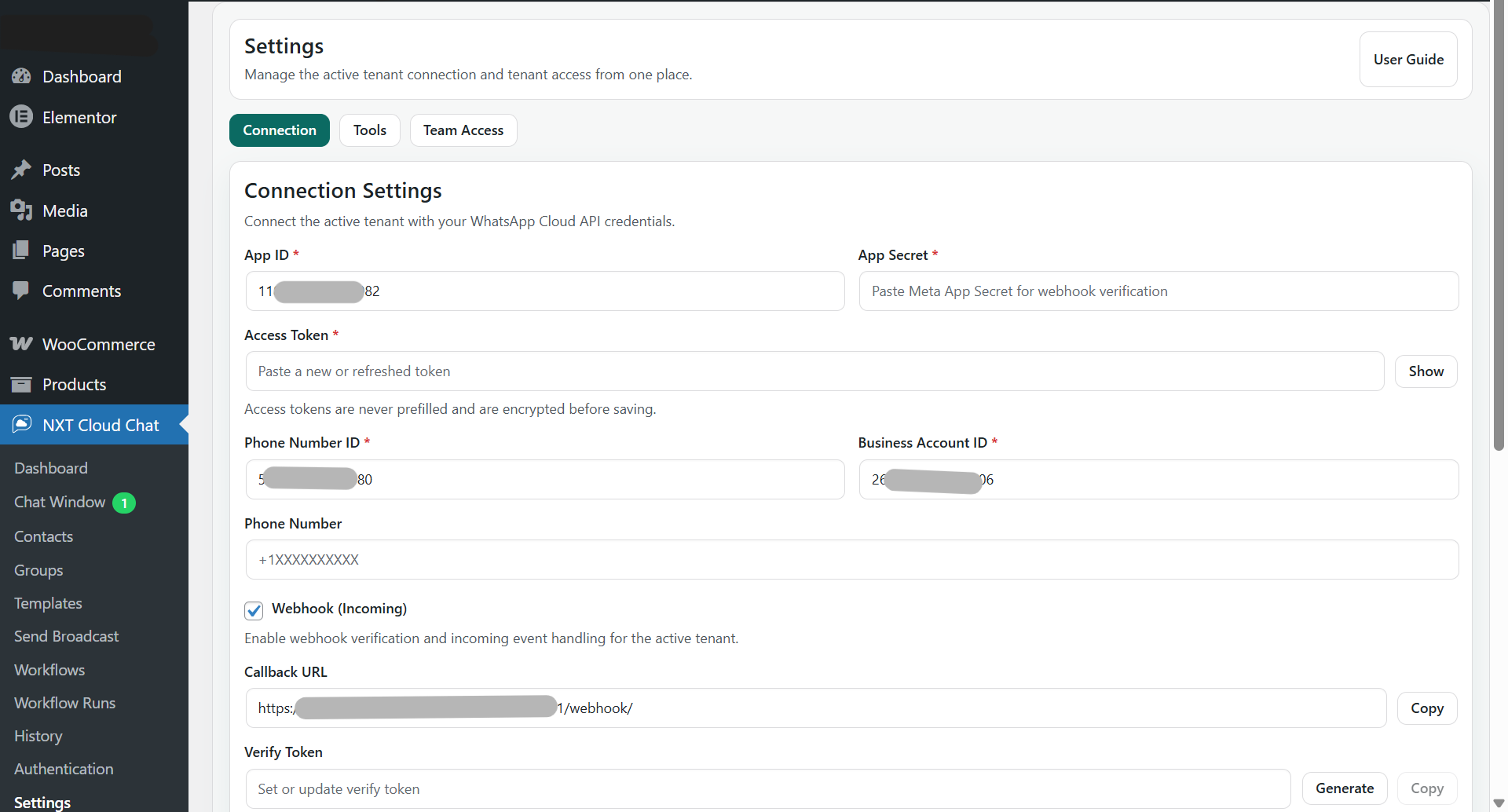 NXT Cloud Chat