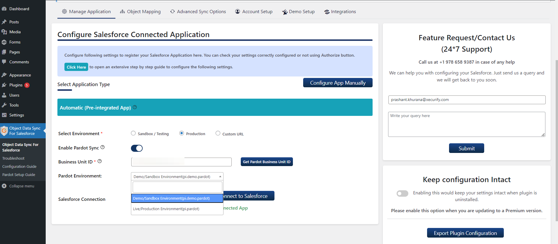 Object Data Sync For Salesforce