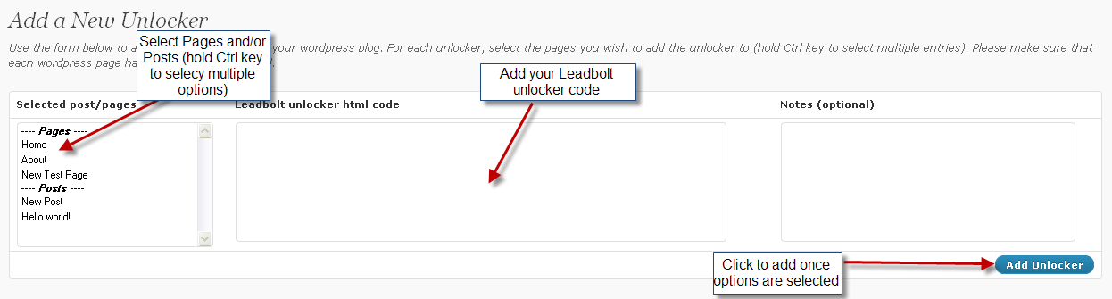 Adding a Leadbolt unlocker to your wordpress site or blog.