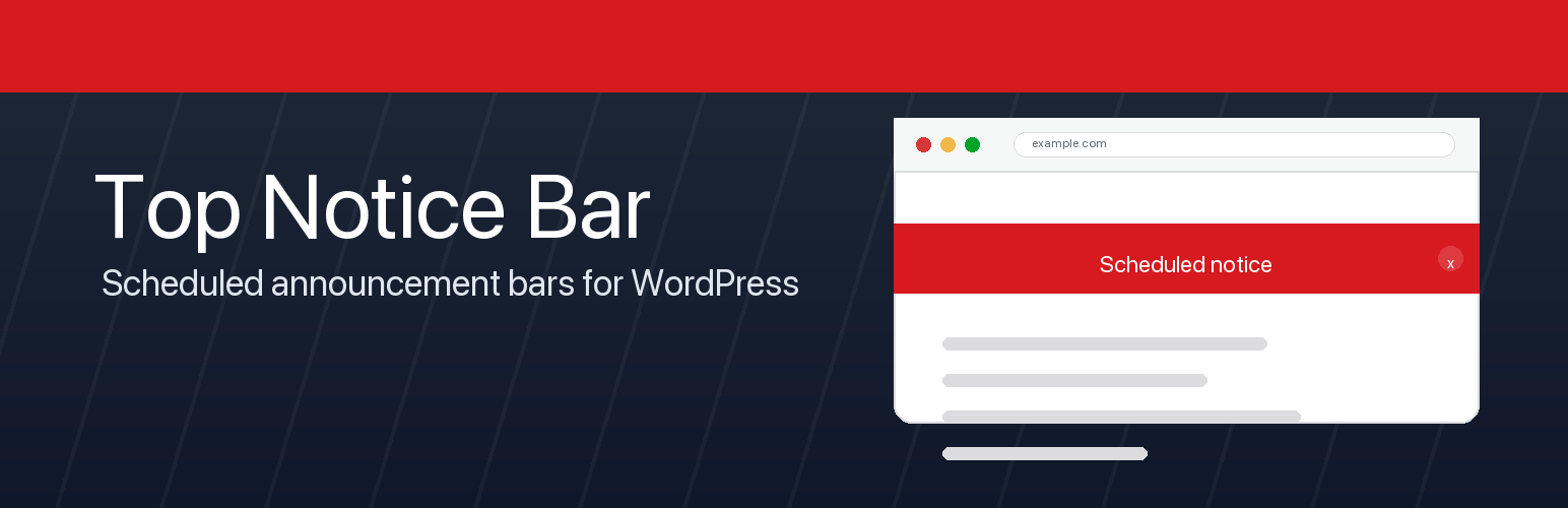 OffSign Scheduled Site Banner