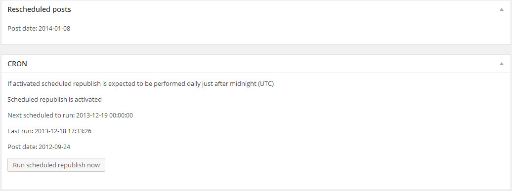 Rescheduled posts and CRON - when no posts are scheduled for tomorrow