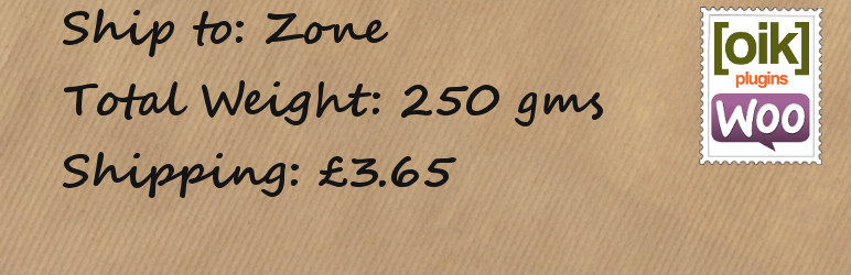 Weight zone shipping for WooCommerce