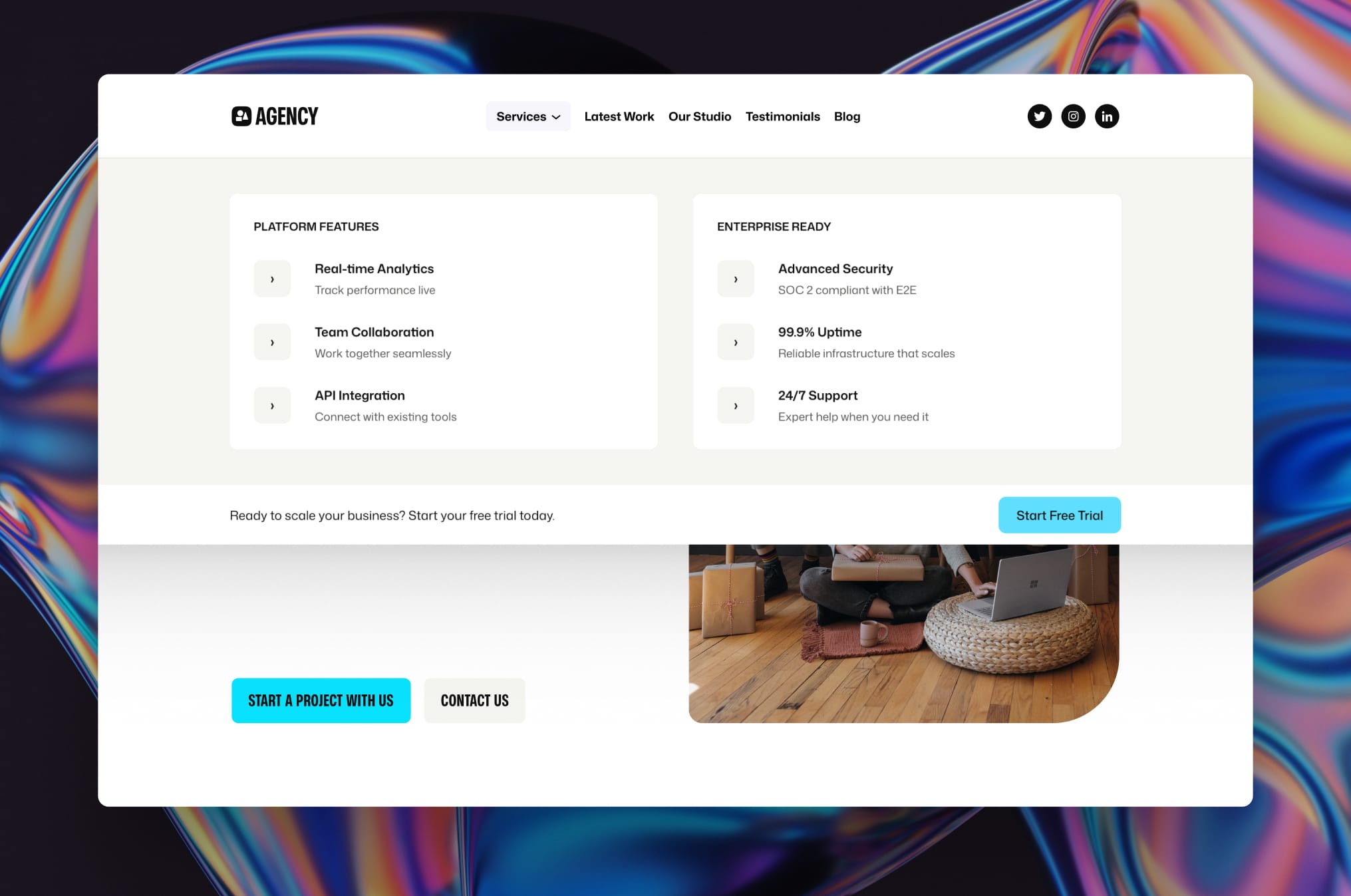 Create stunning full-width mega menus using WordPress blocks - no coding required.