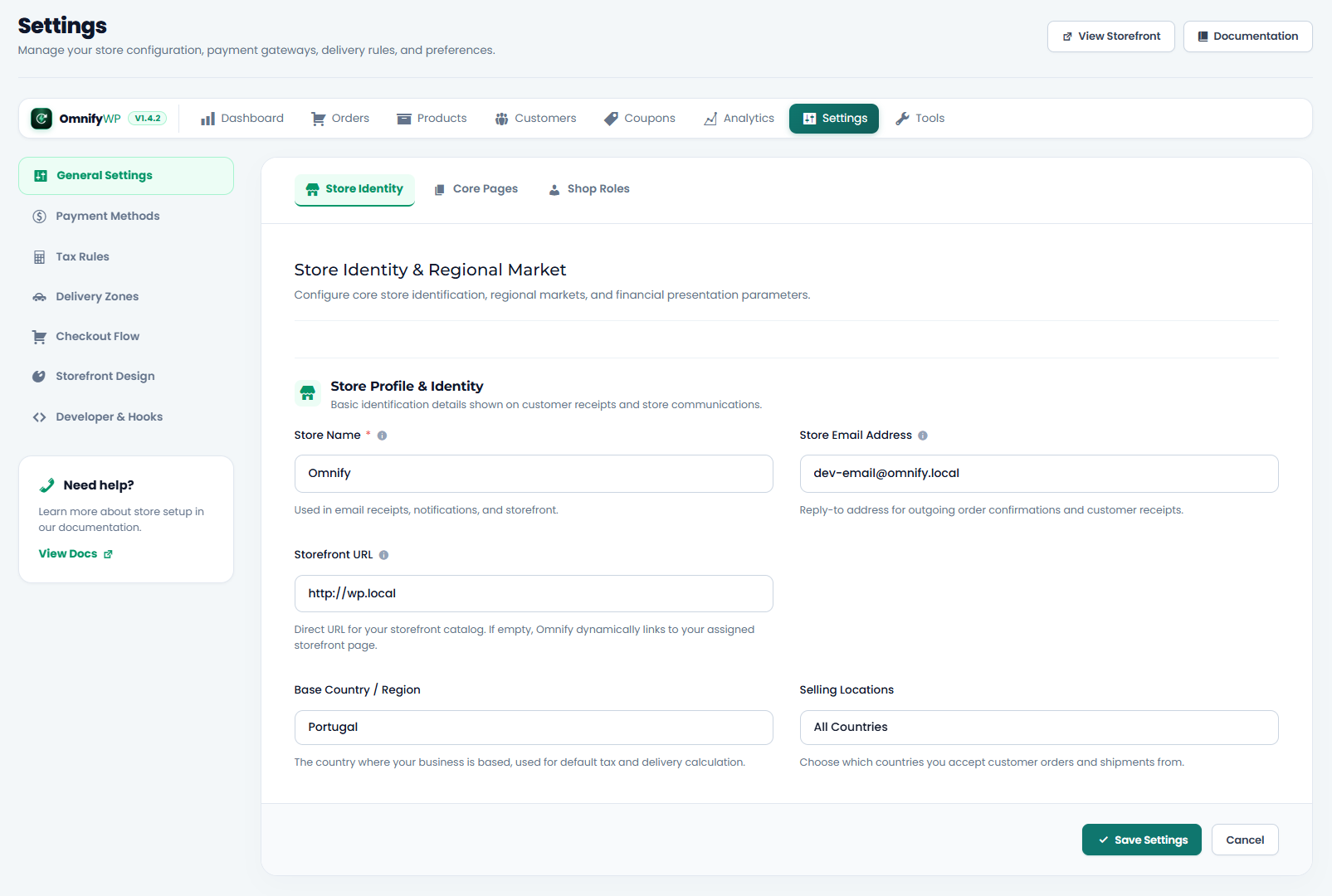 Payment gateway center supporting 12 built-in global and regional gateways (Stripe, PayPal, Paddle, Razorpay, Mollie, Paystack, Tap Payments, etc.) with zero platform fees.