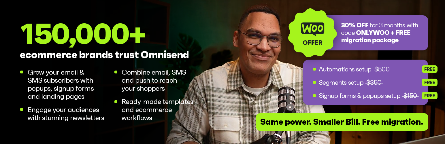 Email Marketing for WooCommerce by Omnisend banner