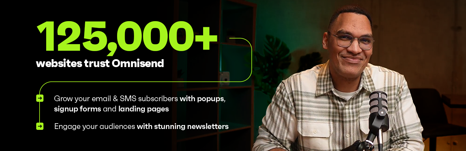 WordPress 外掛 Newsletters, Email Marketing, SMS and Popups by Omnisend 的封面圖片。