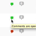 One Click Close Comments Icon