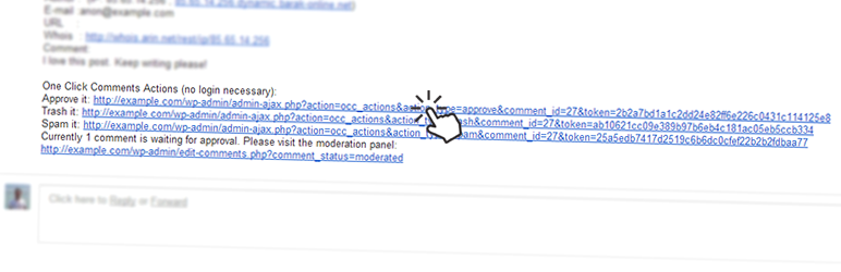 One Click Comments
