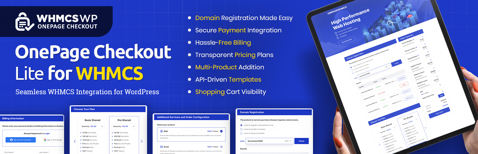 OnePage Checkout Lite for WHMCS