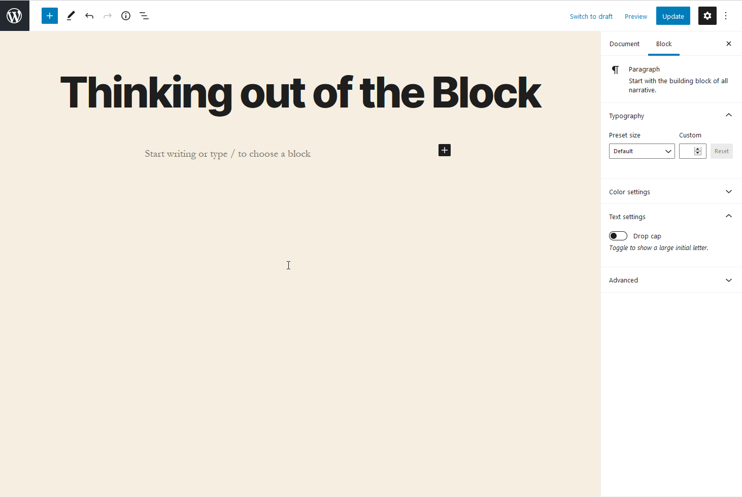 Out of the Block: OpenStreetMap