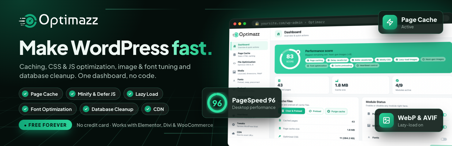 Optimazz – Website Optimization and Speedup preview