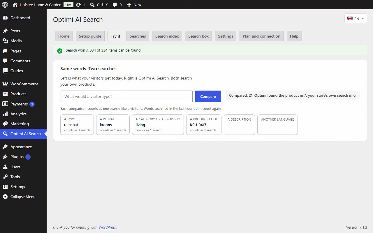 Your search beside Optimi's. Compare both on your own products before you decide.