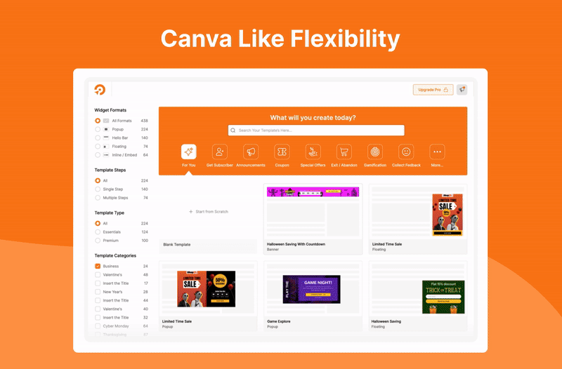 Canva Like Flexibility