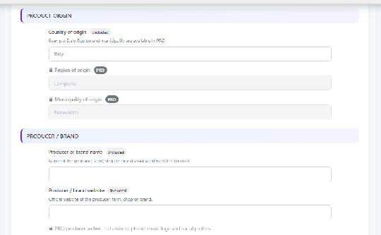 Product – add geolocation information.