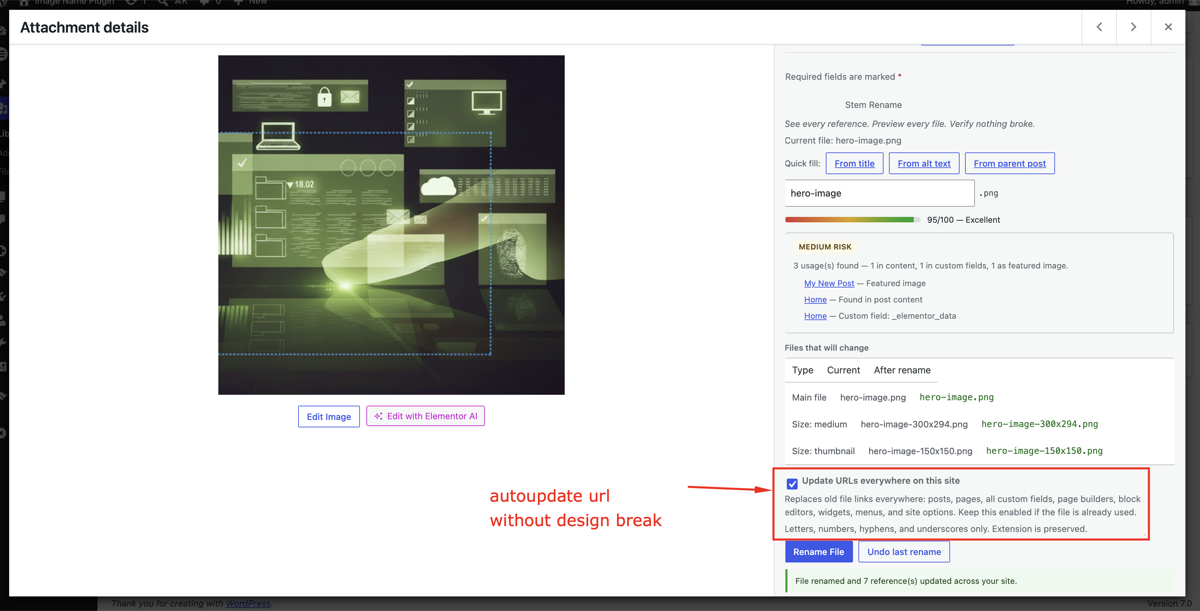 Progress bar for bulk jobs, which continue in the background.