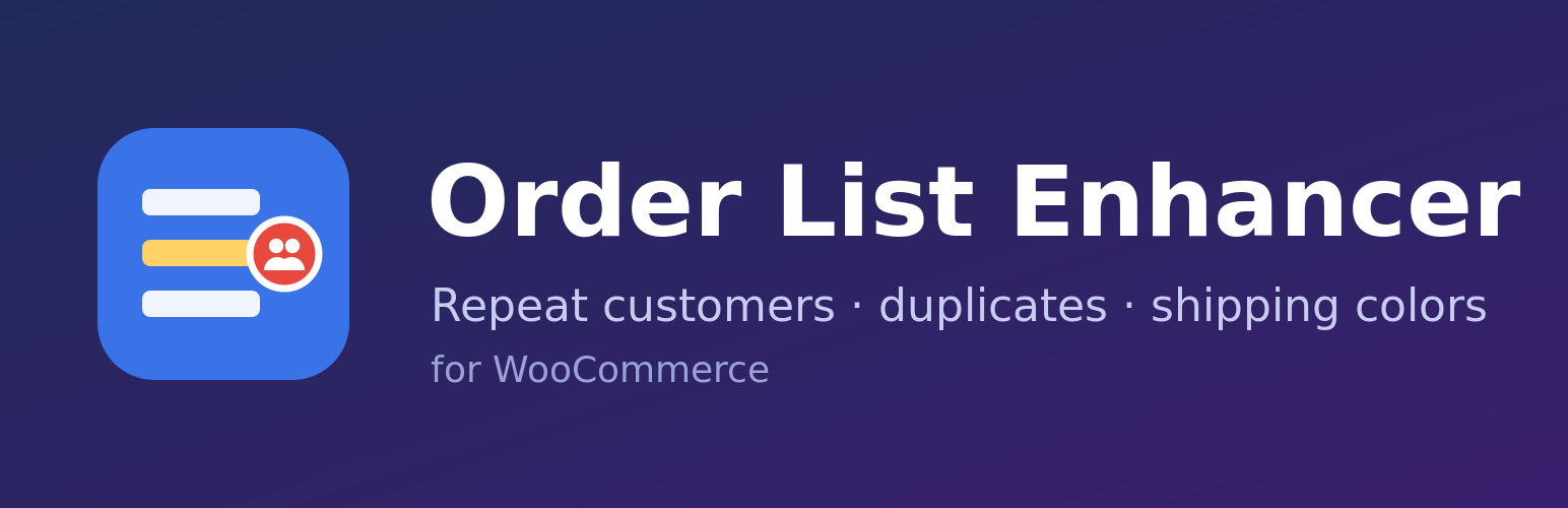 Ordelist – Order List Enhancer for WooCommerce