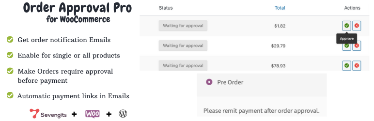 Order Approval for WooCommerce