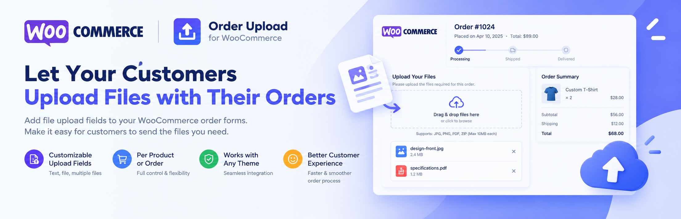 Order Upload for WooCommerce preview