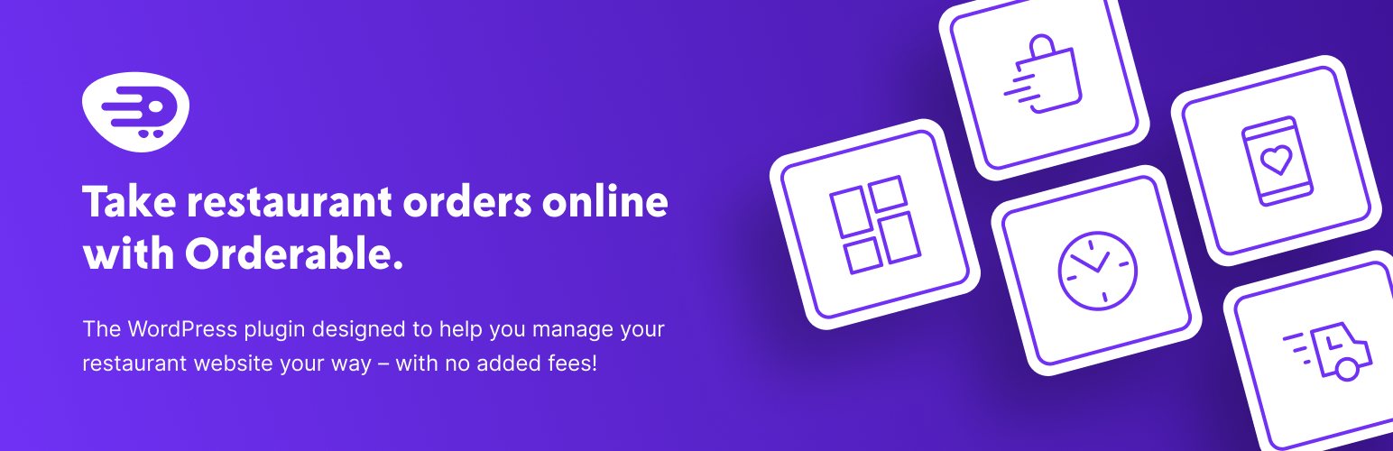 WordPress 外掛 Orderable – WordPress Restaurant Online Ordering System and Food Ordering Plugin 的封面圖片。