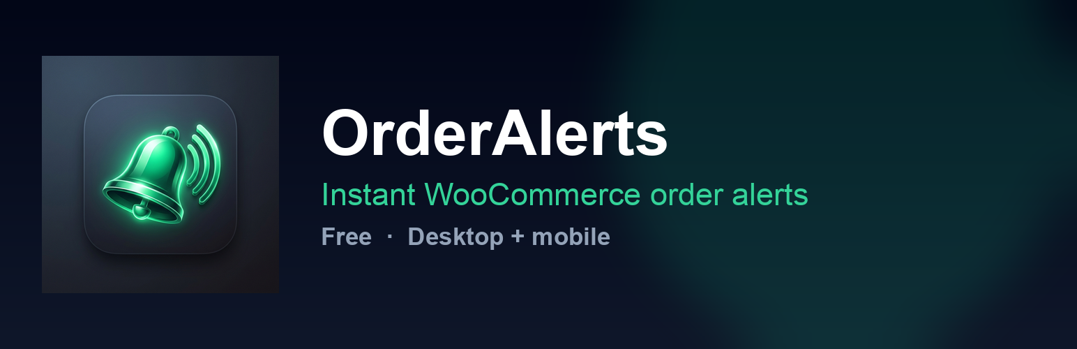 WordPress 外掛 OrderAlerts New Order Notifications for WooCommerce 的封面圖片