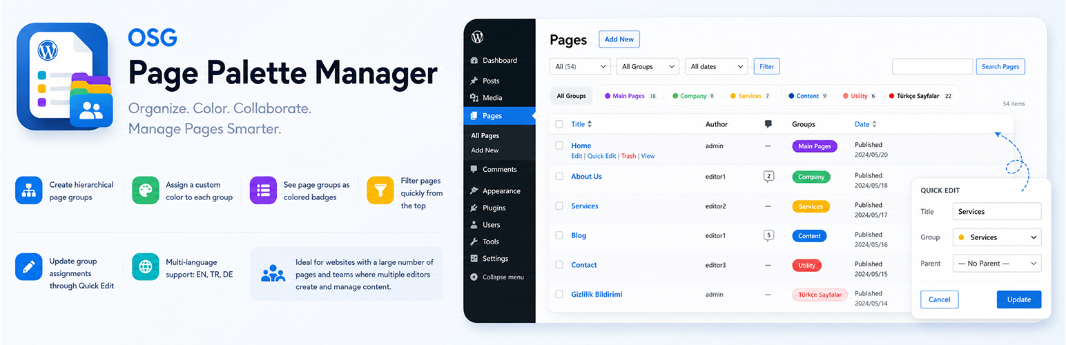 OSG Page Palette Manager