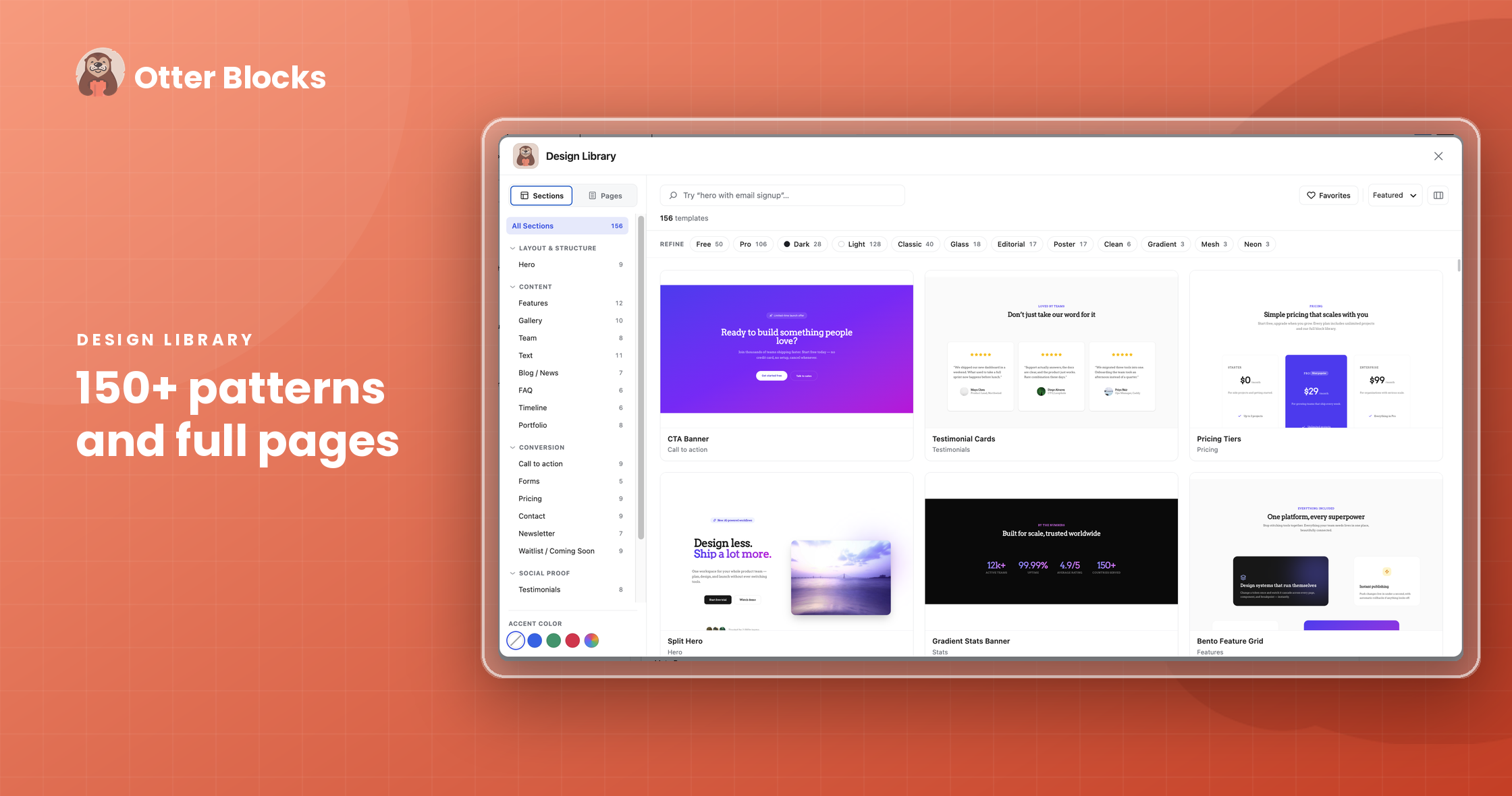 Patterns & Full-page Design Library