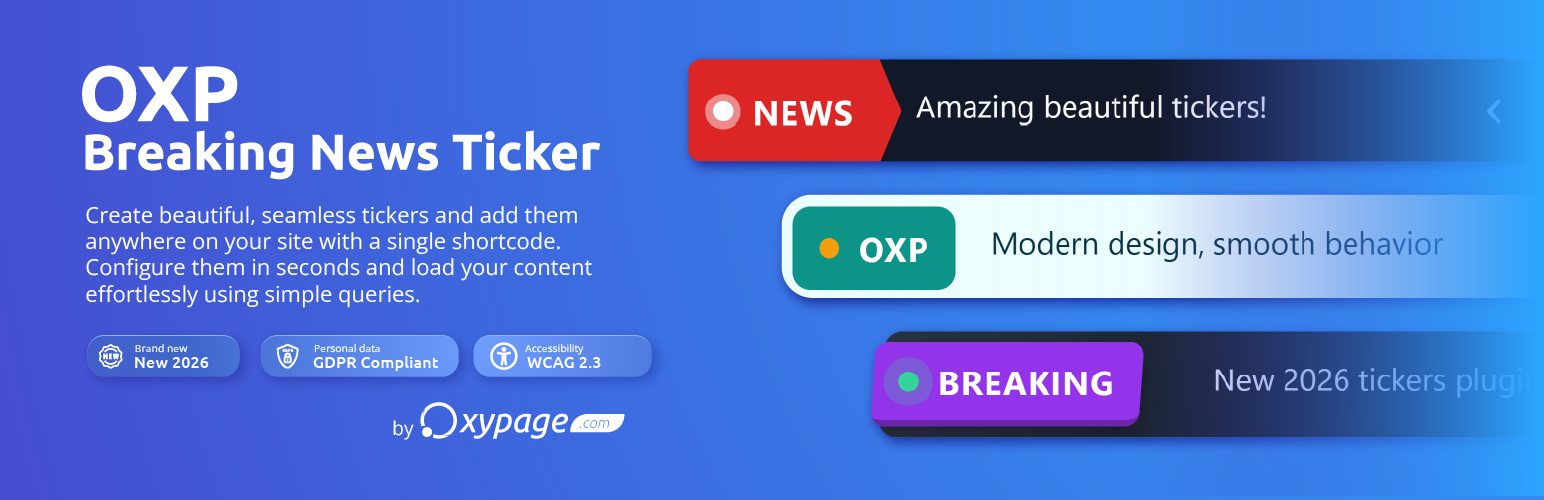 OXP Breaking News Ticker
