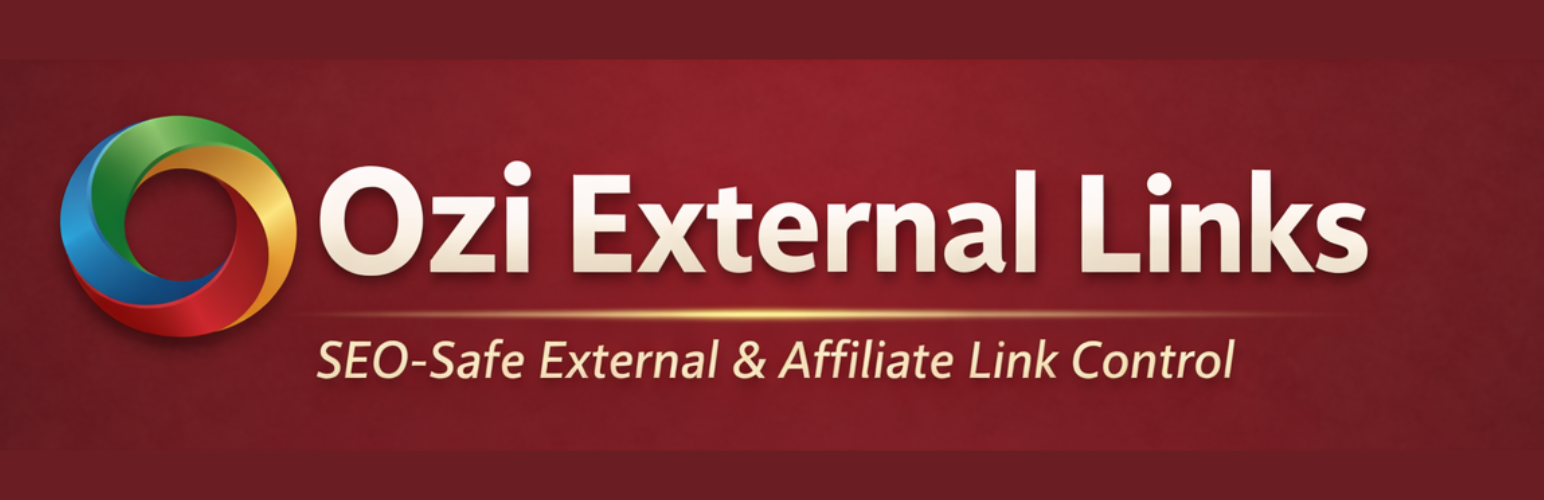 WordPress 外掛 Ozi External Links 的封面圖片。