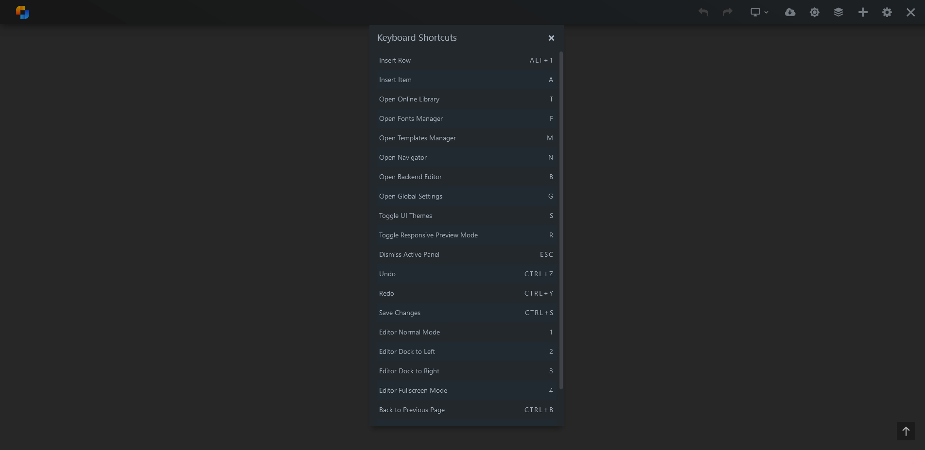 Keyboard Shortcuts