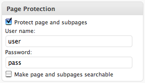 Page Protection