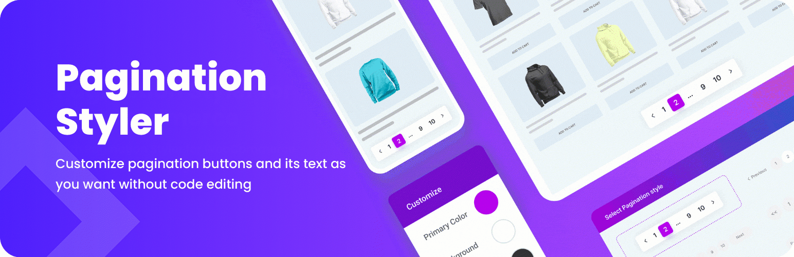 Product image for Pagination Styler for WooCommerce.