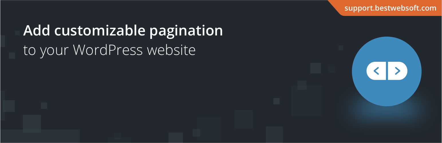 Product image for Pagination by BestWebSoft – Customizable WordPress Content Splitter and Navigation Plugin.