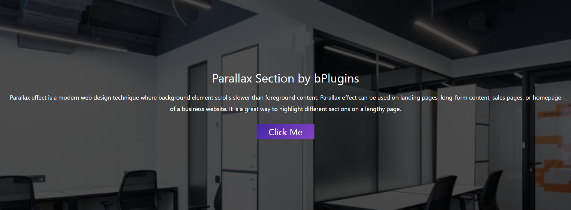 Parallax Section