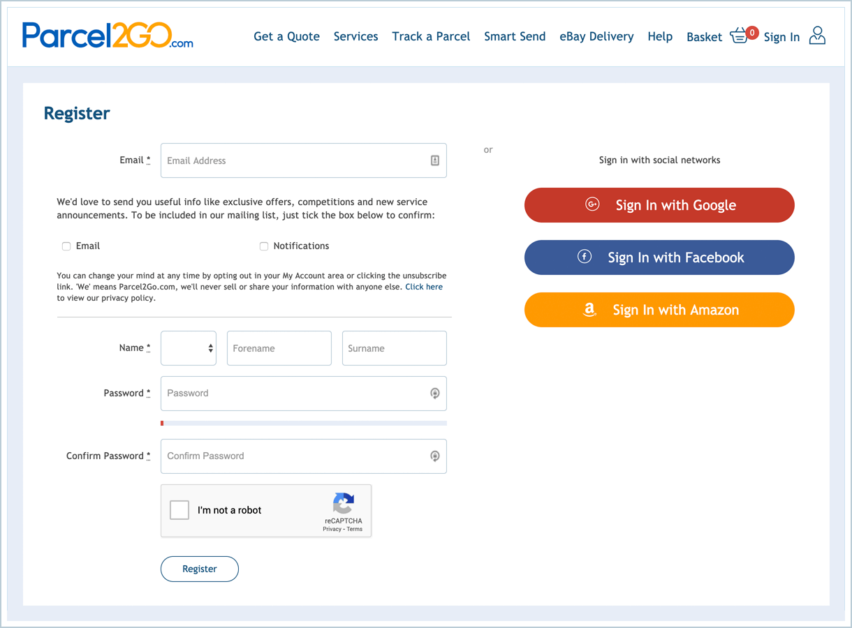 <p>To use this plugin you will need to have a registered account on Parcel2Go.com and funds in
the PrePay account.</p>