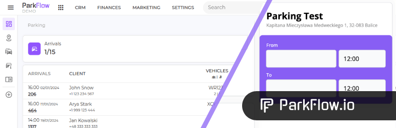 ParkFlow.io – Parking Booking Widget
