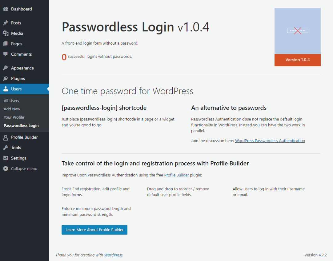 Passwordless Login