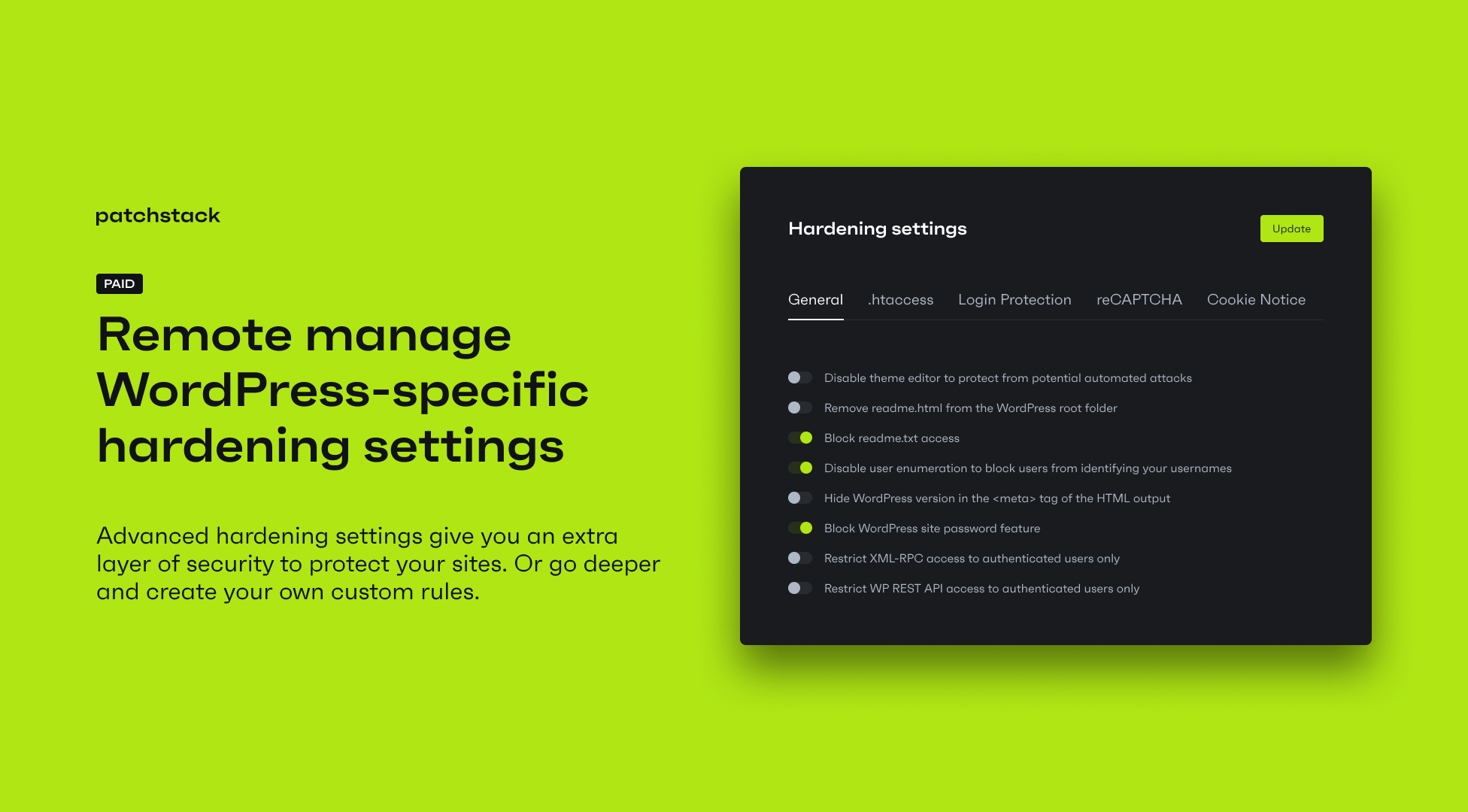 Patchstack security - level up your WordPress hardening and tweak the security rules