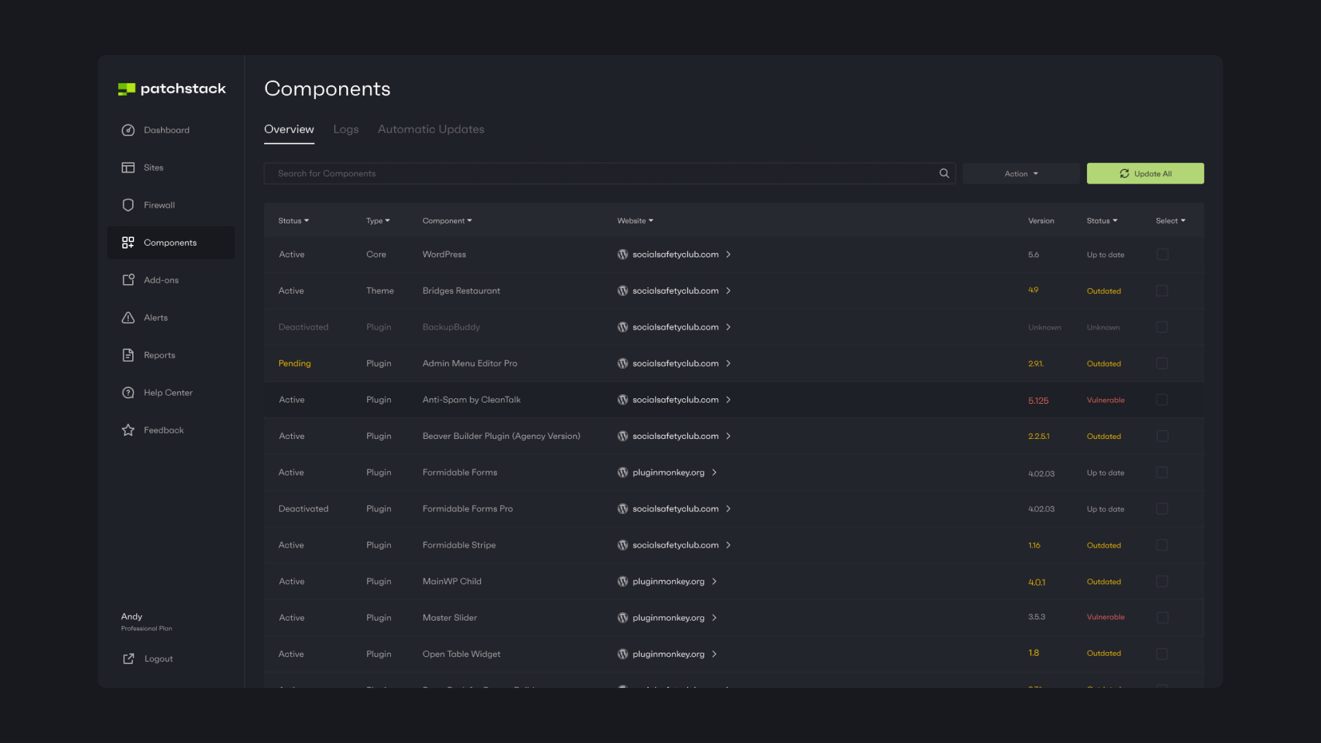 Patchstack App Components Overview