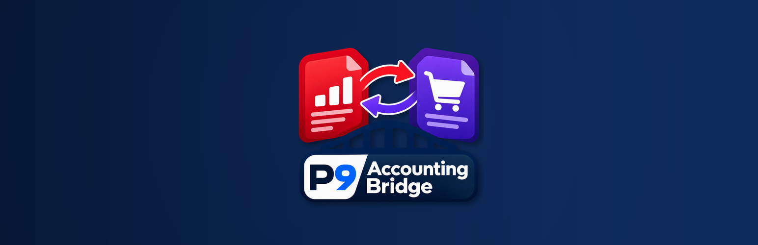 WordPress 外掛 Patsch9 Accounting Bridge for WooCommerce 的封面圖片