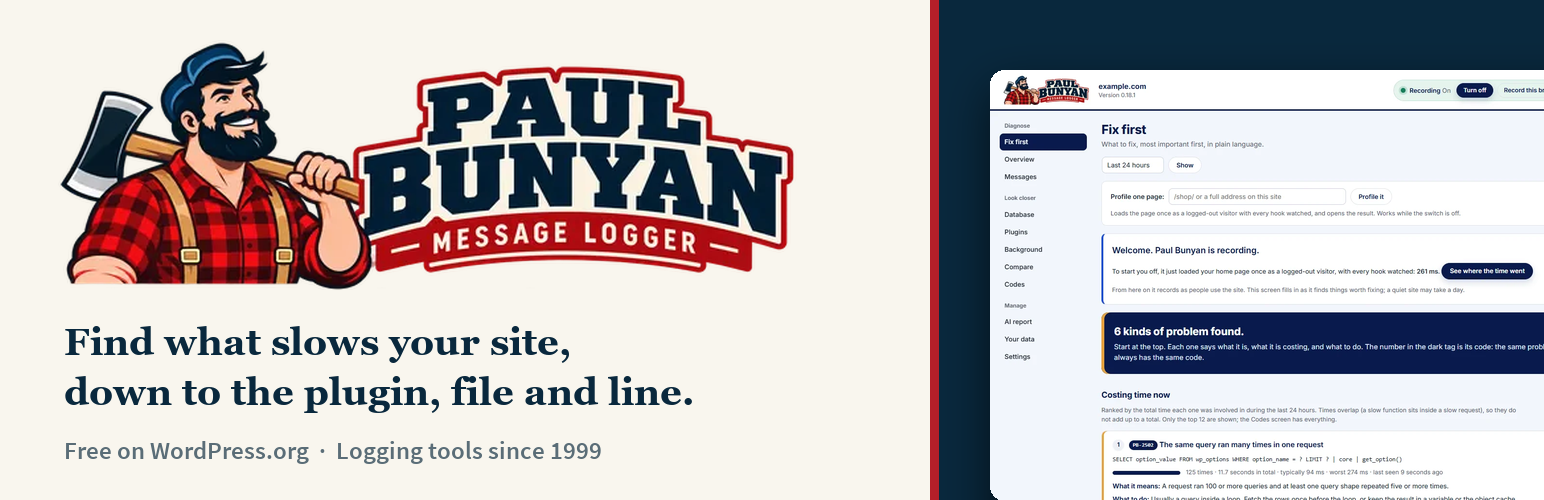 WordPress 外掛 Paul Bunyan 的封面圖片