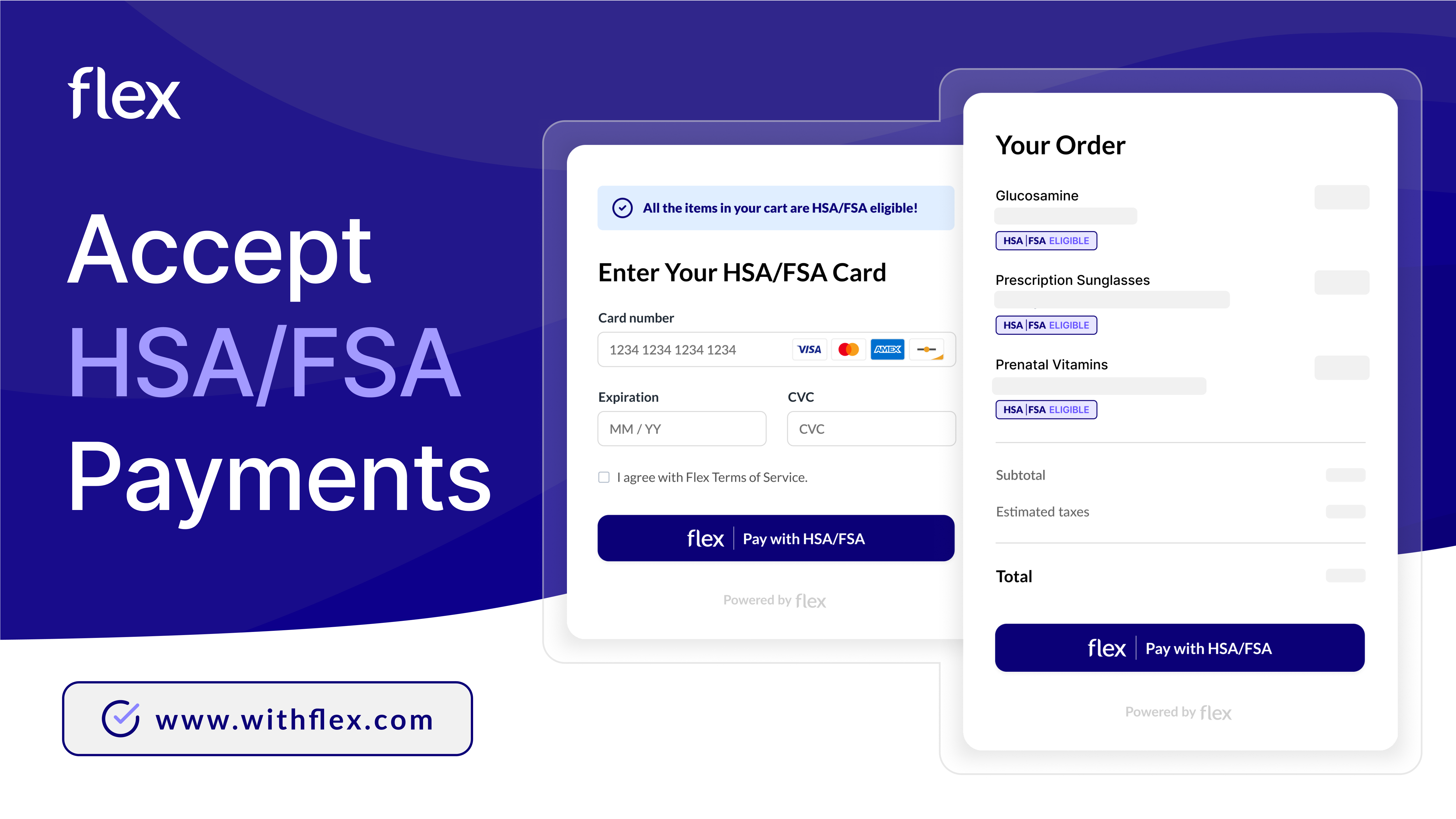 Accept HSA/FSA Payments: https://www.withflex.com/