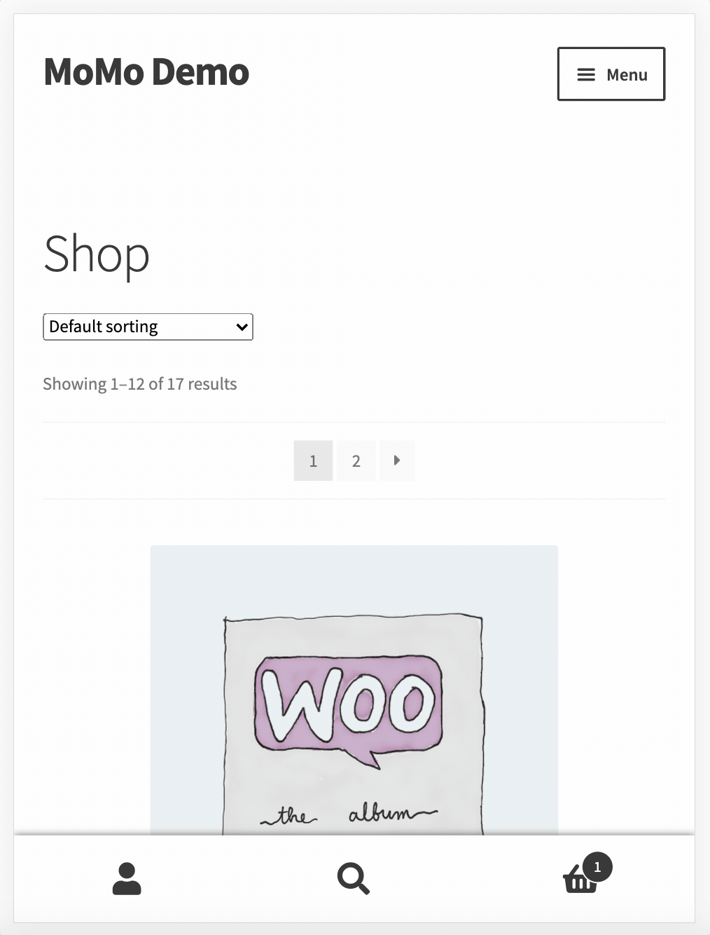 WooCommerce Shop demo purchase with MTN MoMo