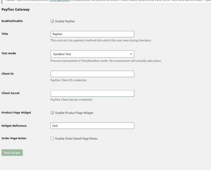 Payflex Payment Gateway