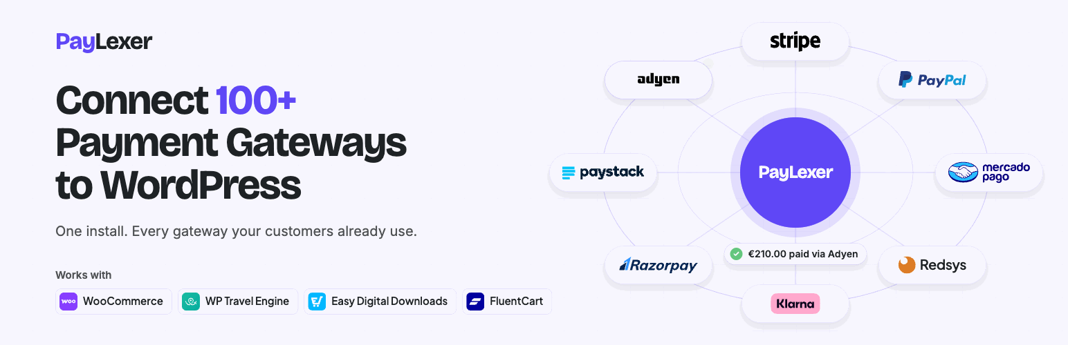 PayLexer – Payment Integration Solution for WordPress (Stripe, PayPal, Paystack, and more) preview