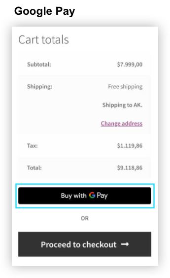 Stripe Google Pay Checkout