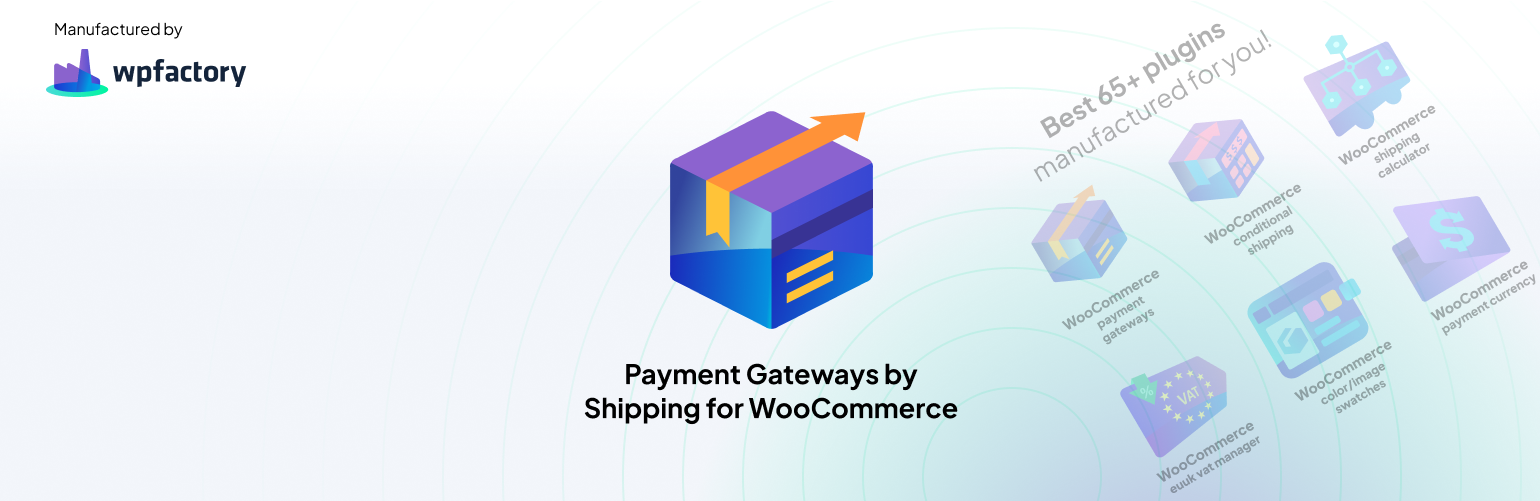 WordPress 外掛 Payment Gateways by Shipping for WooCommerce 的封面圖片。