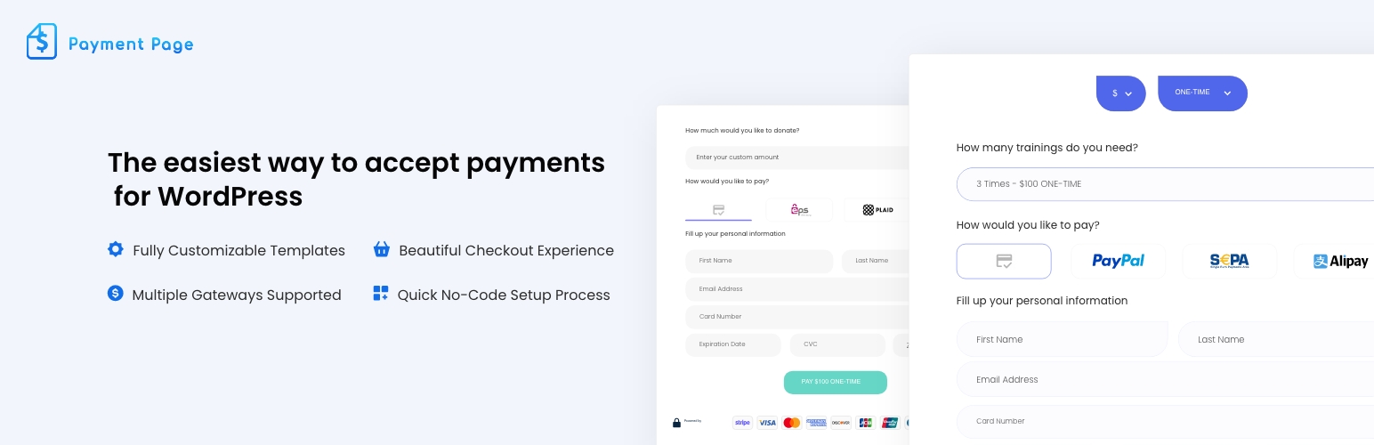 Payment Page | Best Payment Plugin for Stripe & PayPal