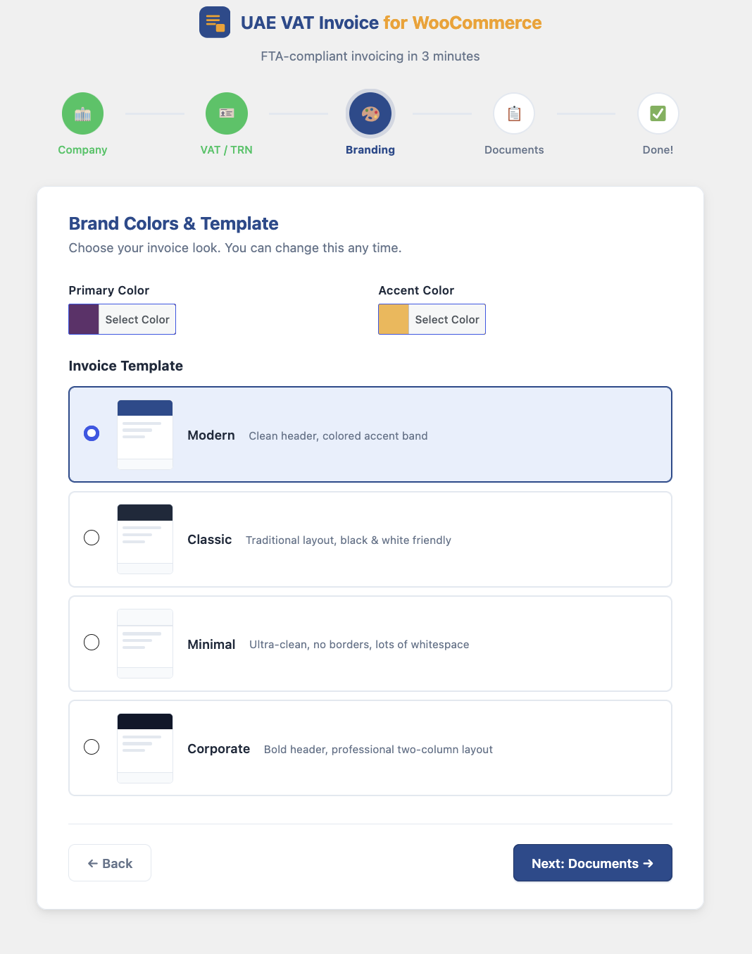 Setup Wizard - 3rd Screen